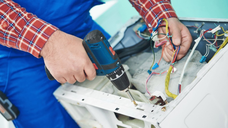 Kızılcahamam Panasonic Panasonic çamaşır makinesi kart tamiri – Su almama arızası orijinal parça ile giderildi. - Teknik servis örneği